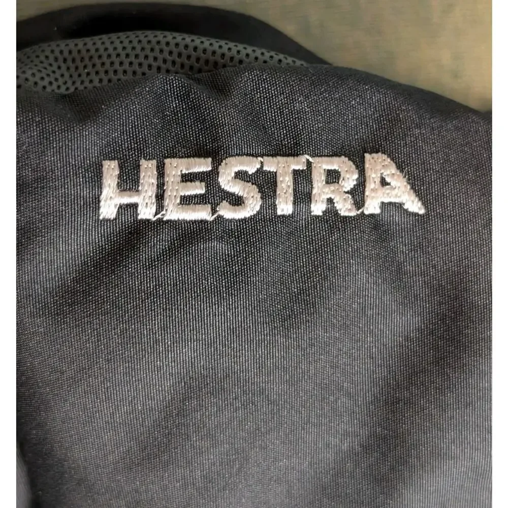 SINGLE LEFT HAND Hestra Unisex 5 Finger Black Leather Youth Junior Size 7